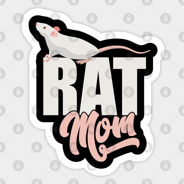 Rat - Rat Mom Sticker by Kudostees